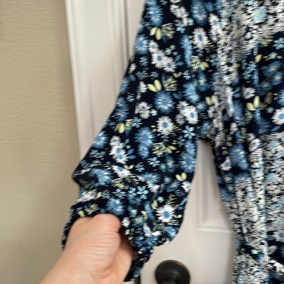 LANE BRYANT floral navy midi dress.  14 - Picture 4 of 10